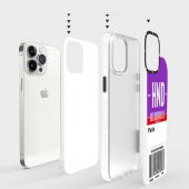 Apple iPhone 13 Pro Kılıf First Class Uçak Bileti 3D Dizayn Any Time Serisi Kapak - 11