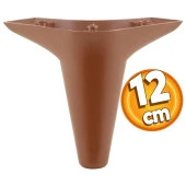 Aspen Lüks Mobilya Kanepe Sehpa TV Ünitesi Koltuk Ayağı 12 cm Kahverengi Baza Ayak - 1