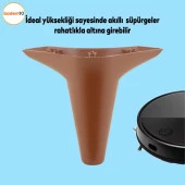 Aspen Lüks Mobilya Kanepe Sehpa TV Ünitesi Koltuk Ayağı 12 cm Kahverengi Baza Ayak - 2
