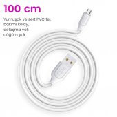 Shaza Type-C to Type-C 2.4A Hızlı Şarj ve Data Kablosu 1M - 5
