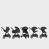 Tommybaby Handy Black New Travel (Seyahat) Sistem Bebek Arabası - 2