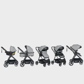 Tommybaby Handy Black New Travel (Seyahat) Sistem Bebek Arabası - 7