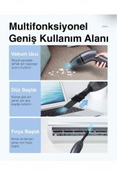 Blitzwolf Bw-ad1 3400rpm Güçlü Emiş Portatif Ev Ve Araç Şarjlı El Süpürgesi - 6