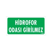 Emek Ikaz Levhaları Hidrofor Odası Girilmez Levhası - 0964 - 1