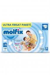 Molfix Bebek Bezi 4 Beden Maxi Ekonomi Paket 100 Adet - 1