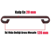 Barida Eskitme Antik Bakır Metal (128 mm-12.8 cm) Mobilya Mutfak Çekmece Dolap Kulpu Kulbu Kulpları thumbnail 3