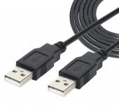 USB 2.0 Erkek - Erkek Siyah Kablo 1.5 Metre - 1
