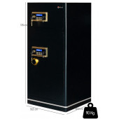 MÜHLEN G.D. Safe Box 120 H İki Katlı 120cm Boyunda Şifreli ve Alarmlı Çelik Kasa Büyük Boy  120cm Yükseklik - 2