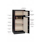 MÜHLEN G.D. Safe Box 120 H İki Katlı 120cm Boyunda Şifreli ve Alarmlı Çelik Kasa Büyük Boy  120cm Yükseklik - 3