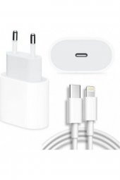 iPhone Tüm Serilerle Uyumlu Hızlı Şarj Aleti Kablo Adaptör Set iPhone 11 / 12 / 13 / Pro / Pro Max - 1