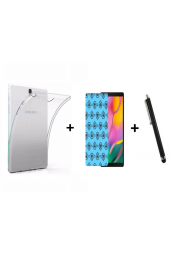 Samsung Galaxy Tab A8 SM-X200 10.5" Uyumlu Şeffaf Silikon Tablet Kılıfı Nano Ekran Koruyucu ve Kalem - 1