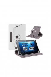 Casper Via S48 8" Uyumlu 360°Dönebilen Kapaklı Standlı Universal Tablet Kılıfı - 3