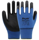 BEYBİ PN5 ZEBRA  NO:10 MAVİ - SİYAH İŞÇİ ELDİVENİ - 1