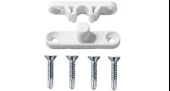 1 TAKIM BEYAZ SİNEKLİK PVC KİLİT TAKIMI İLE 4 ADET 3.9X19 YHB MATKAP UÇLU SAC VİDASI - 1