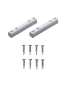 2 ADET BEYAZ PVC SİNEKLİK MENTEŞESİ İLE 8 ADET 3.9X25 YHB MATKAP UÇLU SAC VİDASI - 1