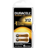 DURACELL 312 NO İŞİTME CİHAZI PİLİ PR41 1,45V 6LI PAKET - 1