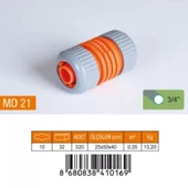 3/4" LÜX HORTUM EKİ PLASTİK MD21 - 1
