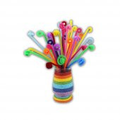 Şönil Renkli 50 Cm 25li 1 Paket Ticon 50 cm Renkli Tüylü Tel 25 li 1 Paket - 2