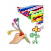 Şönil Renkli 50 Cm 25li 1 Paket Ticon 50 cm Renkli Tüylü Tel 25 li 1 Paket - 3