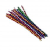Metalik Renkli Şönil 50 Cm 25li 1 Paket Ticon 50 Cm Metalik Renkli Tüylü Tel 25 li 1 Paket - 1