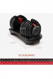 24 Kg Ayarlanabilir Dambıl Seti 15 Farklı Seviye 1 Adet - 3