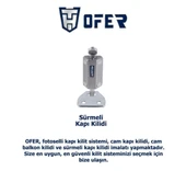 Ofer sürme kapılar için GÜVENLİKLİ emniyet kilidi YENİ TİP - 1