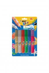 Bic Sıvı Yapıştırıcı Simli Metalik Renkler 6 Lı Paket - 1