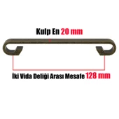 Barida Eskitme Antik Sarı Metal (128 mm-12.8 cm) Mobilya Mutfak Çekmece Dolap Kulpu Kulbu Kulpları - 3