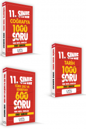 11.Sınıf Türk Edebiyatı-Tarih-Coğrafya Soru Seti (3Kitap) Çapa Yayınları+ (DENEME HEDİYE) - 1