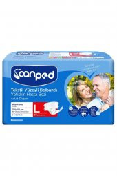Canped Belbantlı Tekstil Yüzeyli Hasta Bezi Büyük 30lu - 1