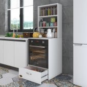 Kenzlife ankastre fırın dolabı aybirgen byz 165X60X56 mutfak çekmeceli thumbnail 1