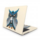 Sticker Master Blue Owl With Ornaments Full Skin MacBook Pro 13-inch Touch Bar 2017 A1706 - 1