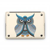 Sticker Master Blue Owl With Ornaments Full Skin MacBook Pro 13-inch Touch Bar 2017 A1706 - 3