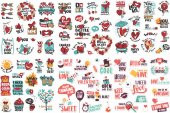 88 Adet Love Aşk Graffiti JDM Araba Modifiye Stickers Motor Bisiklet Laptop Sticker Etiket Çıkartma thumbnail 1