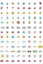 300 Adet Karışık Sticker Pack Graffiti Araba Stickers Motor Bisiklet Laptop Sticker Etiket Çıkartma thumbnail 2