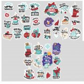 100 Adet Yılbaşı Christmas Graffiti JDM Araba Stickers Motor Bisiklet Laptop Sticker Etiket Çıkartma - 3