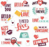 88 Adet Love Aşk Graffiti JDM Araba Modifiye Stickers Motor Bisiklet Laptop Sticker Etiket Çıkartma thumbnail 7
