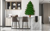Çam Ağacı duvar Çocuk Odası Sticker Etiket Çıkartma 60 x 100 Cm - 1