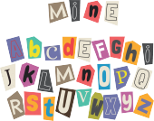 Sticker Master Sevimli Harfler Paper Style Dekoratif Bebek Çocuk Odası Duvar Etiket Sticker - 1