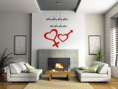 Sticker Masters Love Man And Women Duvar Sticker - 1