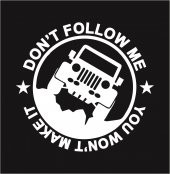 Sticker Masters 4x4 Dont Follow Me Off Road Sticker thumbnail 2