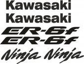 Sticker Masters Kawasaki Er6f Sticker Set - 1