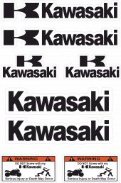 Sticker Masters Kawasaki Sponsor Set Sticker - 1