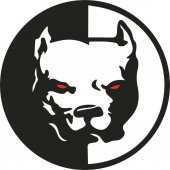 Sticker Master Pitbull Sticker-2 Araba Oto Motor Pc Sticker 120 mm - 1
