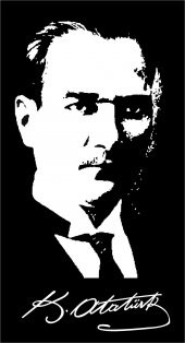 Sticker Masters Mustafa Kemal Atatürk İmzalı Sticker - 1