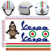 Sticker Masters Vespa Kask Sticker Seti - 1