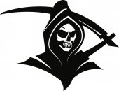 Sticker Masters The Reaper Skull Sticker - 1