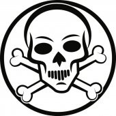Sticker Masters Bone Skull Sticker - 1