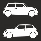 Sticker Masters Mini Cooper Basık Araç Sticker - 1