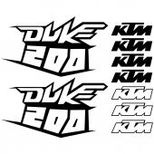 Sticker Masters Ktm 200 Duke Sticker Set 3 - 1